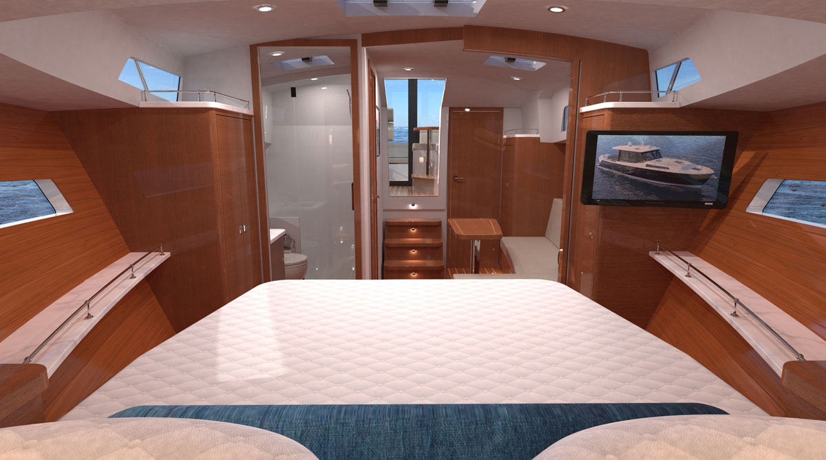 MJM 42 master stateroom